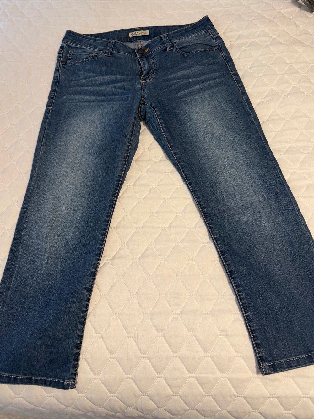 CAbi Blue Denim Crop Jeans
